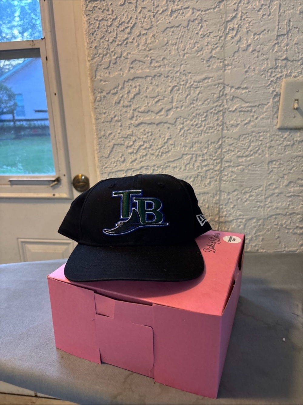 Vintage New Era Black Tampa Bay TB Logo Cap